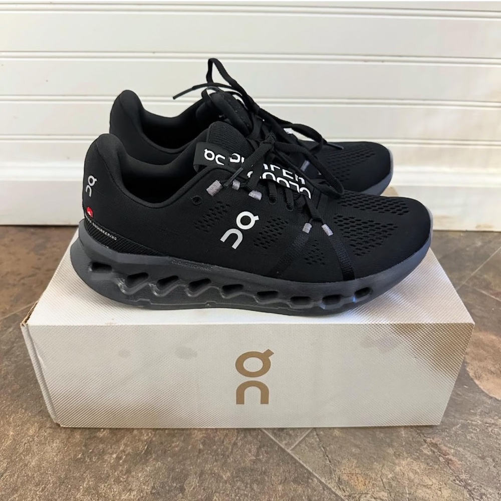 On Cloudsurfer All Black Shoes - SIZE 9